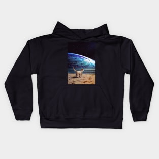 A Dog On The Beach Kids Hoodie